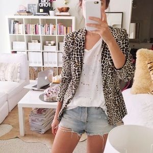 Zara | Leopard Print Blazer